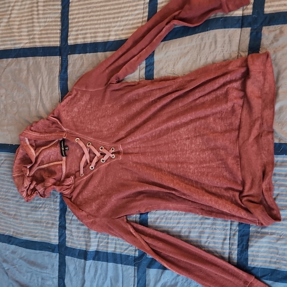Darker pink hoodie